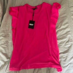 DKNY pink blouse